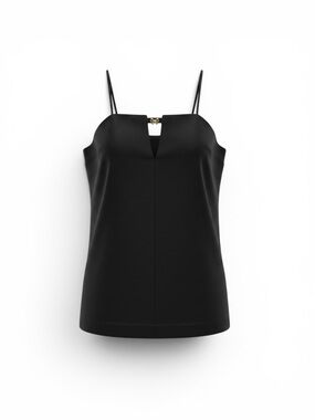 Divided Black Mini Dress